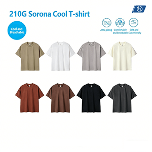 T-shirt Homme 210g Sorona Cool Touch en Soie Glacée Séchage Rapide <span class=keywords><strong>Couleur</strong></span> Unie Ample Décontracté Respirant Léger Manches Courtes - Product Image 1