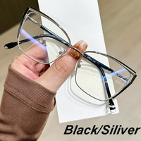 Nouvelles Lunettes Tendance Polyvalentes Photochromiques Anti-Lumière Bleue avec Décoration Métallique