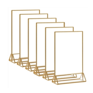 Hai mặt trong suốt Bảng thẻ biển quảng cáo PMMA/Acrylic dấu hiệu chủ cho Hamburger trà sữa nhà hàng PVC bảng dấu hiệu - Product Image 1