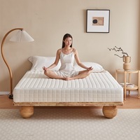 Matelas à ressorts ensachés en latex naturel, haute résilience, design contemporain, compressé sous vide, pour la maison, l'hôtel, l'hôpital, 20 cm
