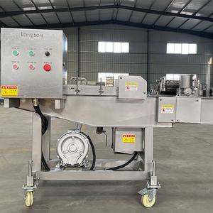 Hamburguesa miga pollo Nugget chuleta pan rebozado cebolla anillo pollo pescado filete rebozado máquina de empanado - Product Image 4