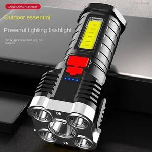Lampe de poche LED, lumière latérale, portable, rechargeable, patrouille, multifonction, lampe de secours, lampe de camping, indice de protection IP54 - Product Image 2
