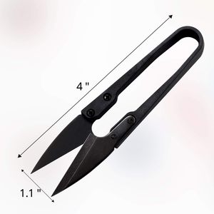 <b>Black</b> Industrial <b>Mini</b> Garment Tailor Scissors Stainless Steel Cutter for Embroidery and Bonsai Pruning - Product Image 2