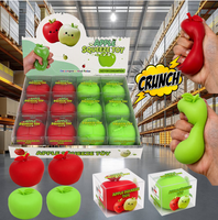 Jouets Squishy en forme de pomme croustillante, jouets à presser, jouet anti-stress, jouet pour soulager l'anxiété, Squishies, balle à presser, amusement créatif