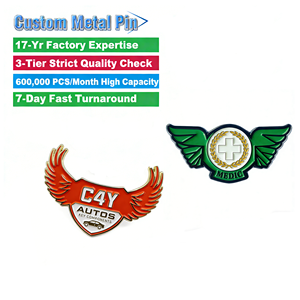 Spilla Personalizzata per <span class=keywords><strong>Beneficenza</strong></span> in Lega di Zinco Riciclata, Riconoscimento per Dipendenti, per Raccolte Fondi per Animali - Product Image 1