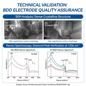 Électrode en <span class=keywords><strong>diamant</strong></span> dopé au bore par oxydation électrochimique Boromond, plaque de <span class=keywords><strong>diamant</strong></span> CVD BDD pour le traitement des eaux usées - Product Image 3