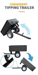 El <span class=keywords><strong>mejor</strong></span> remolque volquete todoterreno ATV con ruedas de carrito de jardín, los mejores remolques para motocicletas y ATV - Product Image 4