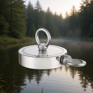 Imán de Pesca D0100HRS6A2 de Acero Inoxidable de Doble Cara con Gran Fuerza de Tracción, Accesorios de Caza Universales - Product Image 2