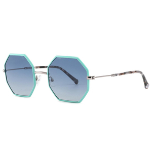 2025 más nuevo polígono espectáculo colorido Metal mujeres hombres marcos gafas de sol polarizadas anteojos - Product Image 4