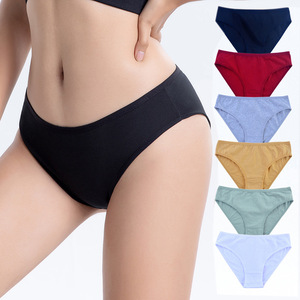 Slip da Donna in Cotone a Vita Media, Comodi per Tutto l'Anno, <span class=keywords><strong>7</strong></span> Colori, Taglie M-XL, Stile Europeo e Americano - Product Image 1