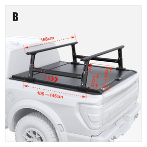 Zolionwil sortie camionnette <span class=keywords><strong>lit</strong></span> arrière galerie <span class=keywords><strong>de</strong></span> <span class=keywords><strong>toit</strong></span> échelle ramasser <span class=keywords><strong>voiture</strong></span> échelle supports pour Ford F-150 - Product Image 6