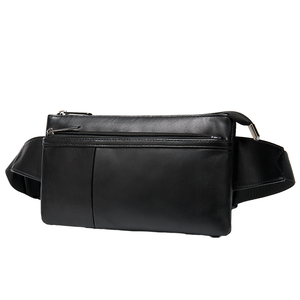 Bolso Bandolera de Piel de Oveja Genuina para Hombre, con Cierre de Gancho y Bucle, Impermeable, Duradero, con Forma de Almohada, Moderno, Informal, para Hombro, Pecho o Cintura - Product Image 1