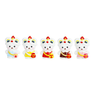 ตุ๊กตากระต่ายเรซิ่นหลานซัว ของตกแต่งตรุษจีน สไตล์การ์ตูน งานฝีมือศิลปะ ของขวัญ - Product Image 5