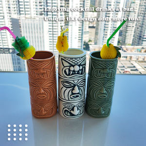 OEM Summer New Style Geeki Tikis <strong>Star</strong> Cute Tiki <strong>Mugs</strong> Cocktail Glasses Custom <strong>War</strong> Ceramic Hawaii Funny Cup Sublimation Tiki <strong>Mug</strong> - Product Image 2