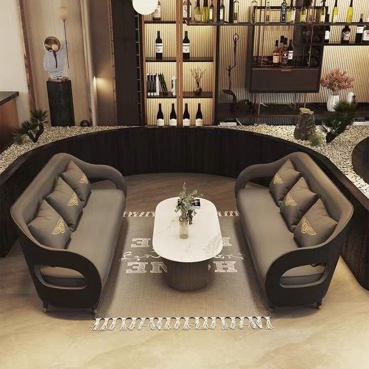 โต๊ะยาว 1 ตัว พร้อมที่นั่ง 3 ที่นั่ง 2 ชุด สีเลือกได้