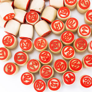 2025 nouveauté 90 pièces en bois numéro échecs <span class=keywords><strong>Bingo</strong></span> jouer à des jeux ensemble <span class=keywords><strong>Loto</strong></span> échecs avec boîte en papier - Product Image 6