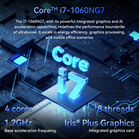 Laptop Bisnis Baru 16,1 Inci Intel I7-1060NG7 Quad Core Windows 11 16:10 512GB SSD DDR4 1920x1200 Panel IPS 60Hz Terintegrasi