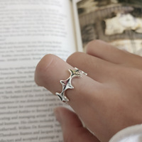 Bague Couronne en Argent Sterling 925 pour Femme, Bague Princesse Ouverte Ajustable, Bijou Tendance en Zircon Cubique