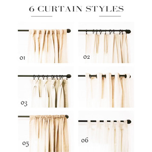 Leggiadre tende di lino verde ganci a nastro per sistema a binario lino tessuto trasparente retro linguetta tende Extra lunghe per soggiorno - Product Image 1