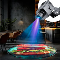 Projecteur Gobo LED Publicitaire Personnalisé, Projecteur Laser Intérieur à Cinq Grilles Rotatives pour Porte et Sol