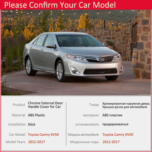 Couvercle de poignée de porte chromé en ABS, garniture extérieure, accessoires de style pour voiture Toyota Camry XV50 2012 2013 2014 2015 <span class=keywords><strong>2016</strong></span> 2017 - Product Image 6