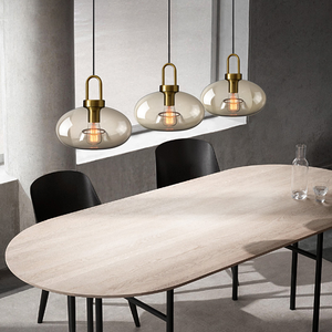 Suspension <span class=keywords><strong>LED</strong></span> Style Industriel Nordique Simple et Moderne pour Restaurant, Café, Salon de Thé, Bar, Boutique - <span class=keywords><strong>Lustre</strong></span> en Verre - Product Image 6