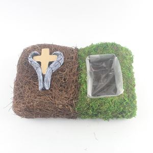 Jardinière en mousse faite à la main naturelle classique <span class=keywords><strong>Pot</strong></span> de fleur intérieur/extérieur écologique dernier modèle <span class=keywords><strong>Pot</strong></span> de <span class=keywords><strong>Cache</strong></span> pour la maison et le jardin - Product Image 5