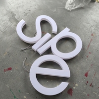 Signalétique en acrylique illuminée, lettres 3D LED, lumière blanche neutre, étanche IP65, pour la publicité, les aéroports, les magasins de détail, les commerces