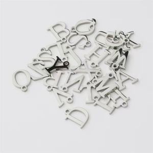 Breloques alphabet A-Z en acier inoxydable pour la fabrication de bijoux, plaquées or 18 carats - Product Image 4
