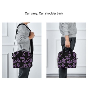 Hawaii Naupaka Flower Eco-Friendly Cooler Bag Reusable Thermal Meal Prep Food Storage Custom Insulated Nylon Lunch Bag with Logo - Product Image 6