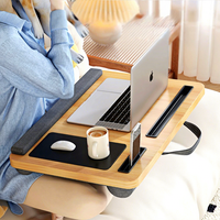 Plateau de travail multifonctionnel pour ordinateur portable et enfant, avec support pour tablette et tapis de souris, ergonomique et portable, pour la maison et le bureau
