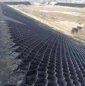 침식제어를 위한 헤비 듀티 HDPE 벌집 지오셀 시스템 옹벽 하중 지원 3D 모델 설계 솔루션 토목 - Product Image 1