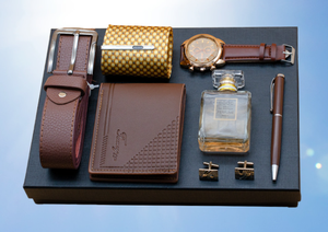 ชุดของขวัญสำหรับผู้ชายปี 2024 ประกอบด้วยน้ำหอม นาฬิกา กระเป๋าสตางค์ เข็มขัด ปากกา สำหรับวันวาเลนไทน์ คริสต์มาส วันรับปริญญา ด้วยเทคนิคการพิมพ์ UV - Product Image 2