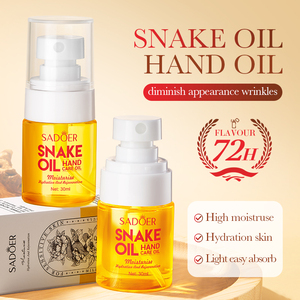 Aceite Esencial Suavizante para Manos Sadoer OEM con Aceite de Serpiente para una Hidratación Duradera y Cuidado de la Barrera Cutánea 30ml - Product Image 1