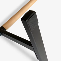 Support de poussée Barres de poussée en bois Parallettes en bois Poignée de poussée Supports de barre parallèle Grip pour hommes