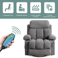Heimkino Napa-Leder Beheiztes 8-Punkt-Vibrationsmassage Motorisiertes Ferngesteuertes Relaxsofa Motorisiertes Liegesofa