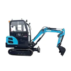 TDER 1800kg 1.8ton hydraulic small excavator crawler mini digger excavator new with cabin