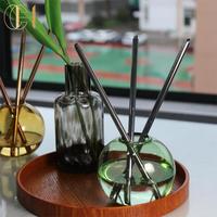 Bougie parfumée liquide de luxe faite à la main, base en verre taillé cristal, rechargeable, pour la maison, l'hôtel, décoration aromatique, Halloween, Noël, fêtes