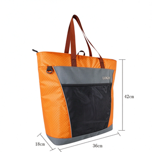 Sac isotherme de pique-nique en nylon pour femme, extra large, surdimensionné, vintage, tendance estivale, portable, robuste, résistant à l'eau, réutilisable - Product Image 6