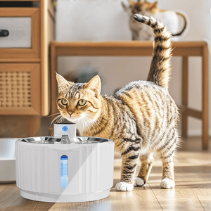 Dispenser air hewan otomatis pintar, mangkuk minum dengan Sensor inframerah, air mancur kucing terbaik, dioperasikan baterai untuk kucing - Product Image 5