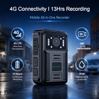 Caméra portable 4G, caméra embarquée, diffusion en direct, suivi GPS, intégration de plateforme, interphone vidéo