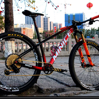 Bicicleta de Montaña XC de Carbono Toray T800 de 27.5 Pulgadas, Cableado Interno Completo, Horquilla de Aire con Bloqueo FOX SC32 de 140 mm, Freno de Disco SRAM XX1 1*12