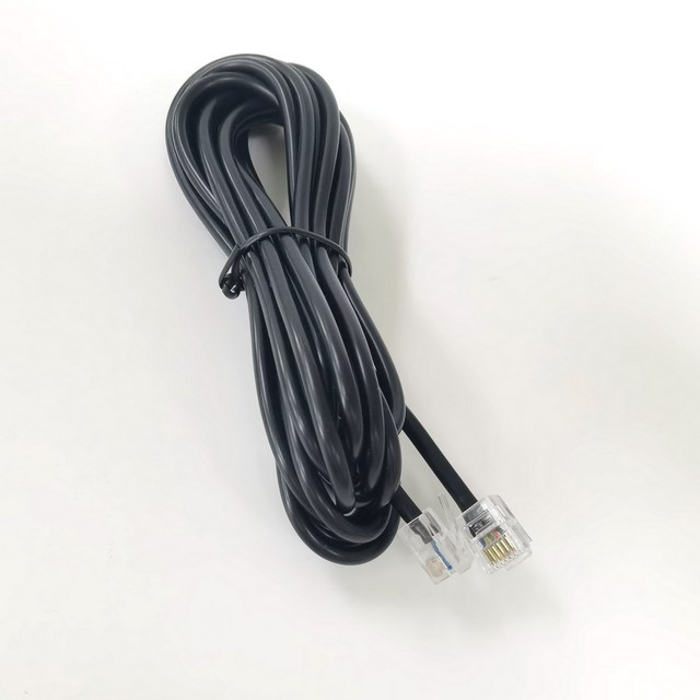 RJ9/RJ11/RJ12/RJ45 Round Telephone cable 6 Pin telephone 5 core line Bare Copper telephone cable