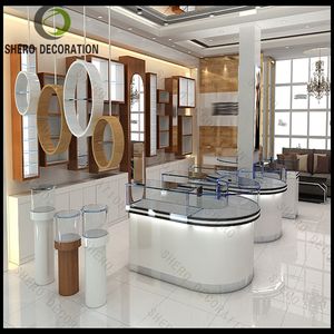 Comptoir de téléphone de bijoutier de magasin optique design Étagère murale Vitrine à <span class=keywords><strong>lunettes</strong></span> Étagère de vitrine avec serrure - Product Image 5