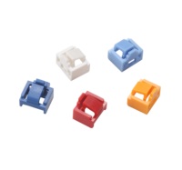 LIYUAN LY-QT015 LY-QT016 Plastique Métal Shell Rj45 Connecteur Femelle RJ45 Modulaire Jack Réseau Dust Lock Telecom Parts Key Blocker