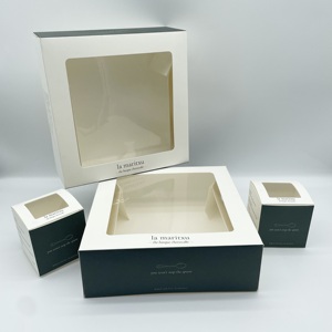 Tall clear 6inch 12x12x12 White Rectangle Tall Cake Box <strong>14</strong> Inch 12x12x8 12 Inch Mini Cake Box 10inch Packaging with Window - Product Image 5