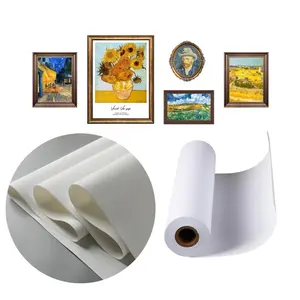 Poly-cotton-mix printable wall art canvas in roll 390gsm Printing 100% Cotton Inkjet Canvas Roll (Real Canvas not paper)