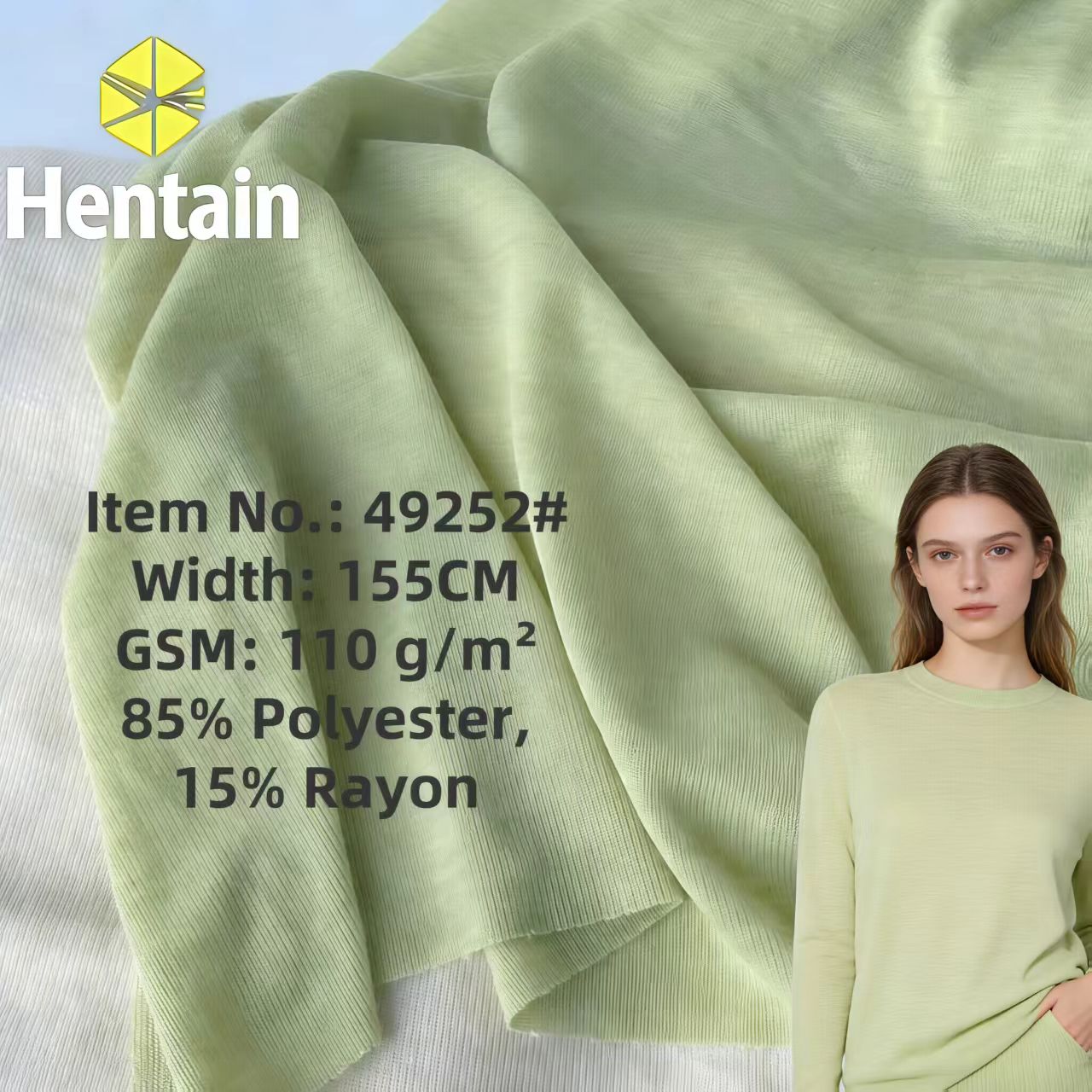 110g Ultra Thin Camouflage Tricot Rib Knit Fabric Stretchy Breathable Plain Yarn Dyed Base Layer T-Shirt Material For Girls Boys