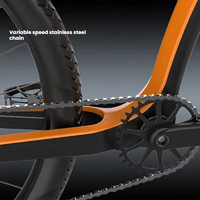Vélo de route haute capacité à cadre en fibre de carbone, 28 pouces, selle ergonomique, frein à disque, 9 vitesses, suspension avant complète – Meilleures ventes