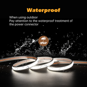 ADLED Mini Size Waterproof Outdoor Rainproof Silicone Neon Light Strip COB Monochrome <b>LED</b> Light Strip - Product Image 5